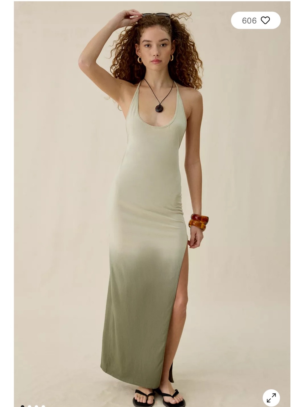 Out from under open back maxi dress